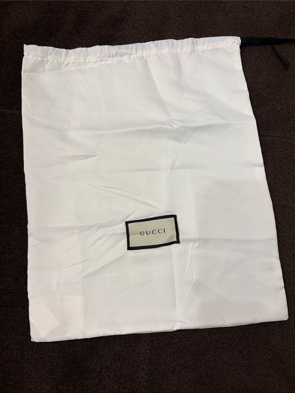 Gucci white dust bag